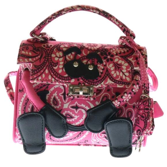 READYMADE Monster Bandana Bag Mini Pink Kelly Doll Crossbody Japanese Designer - Picture 15 of 16
